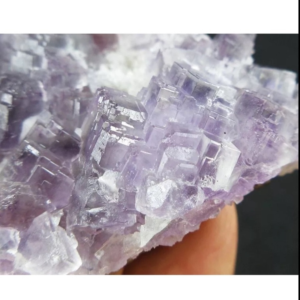 Purple Fluorite Arc Specimen Medium Ladders and Windows Crystal Gem Mineral - Picture 4 of 10